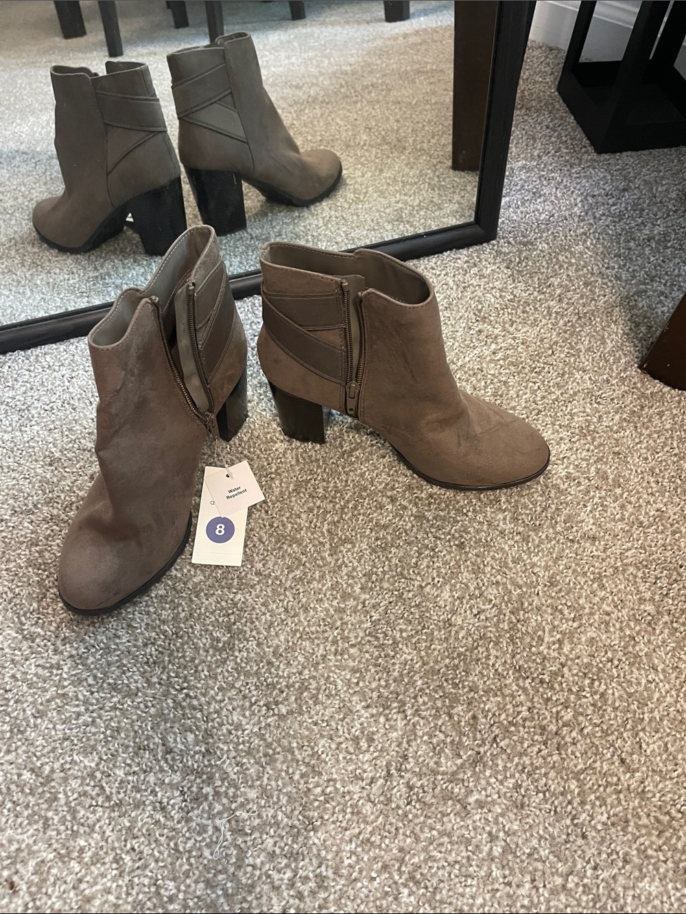 A New Day Taupe Booties